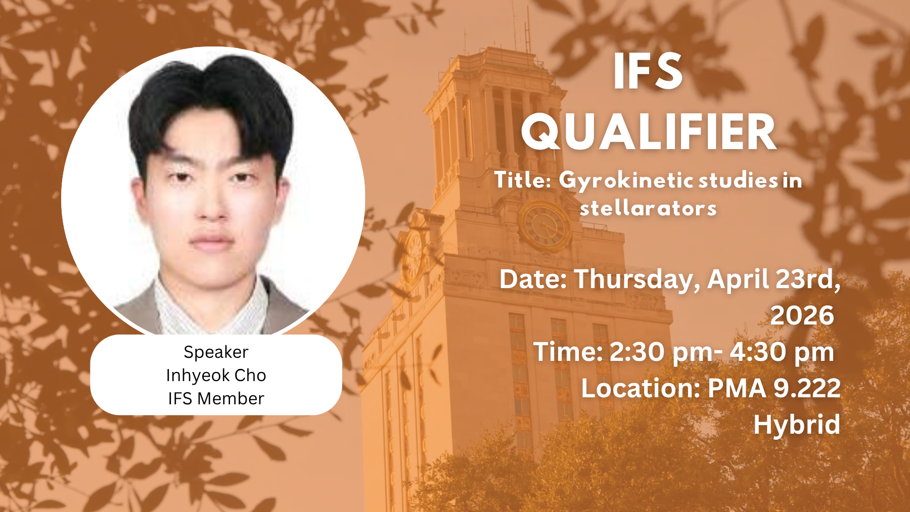 Institute for Fusion studies 