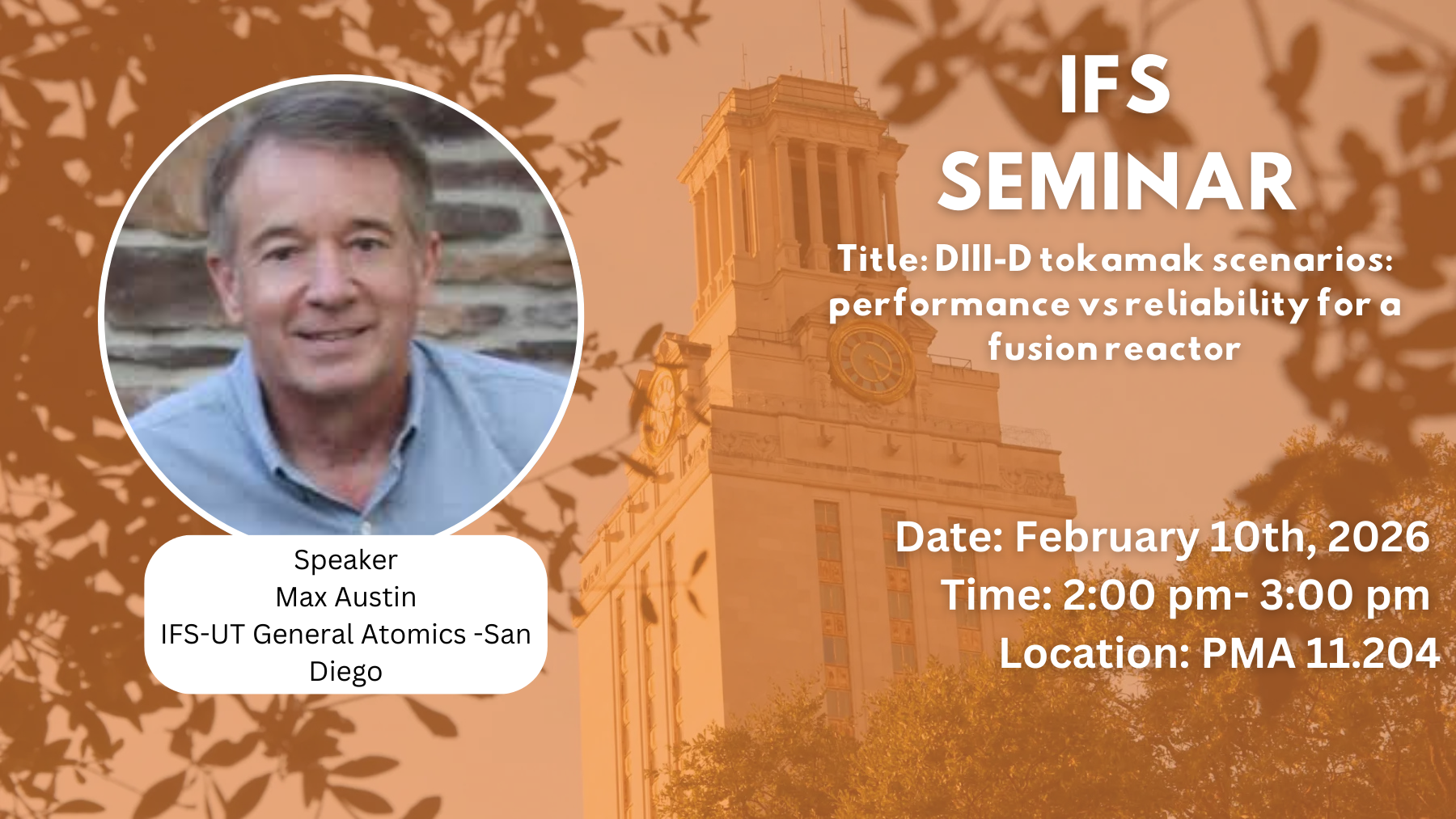 Institute for Fusion studies 